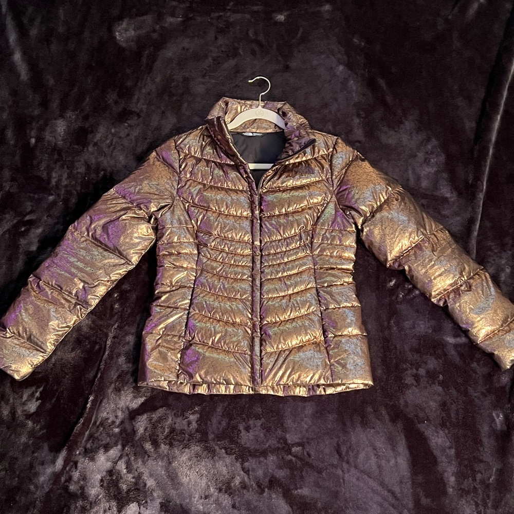 Gold Womens North Face Puffer